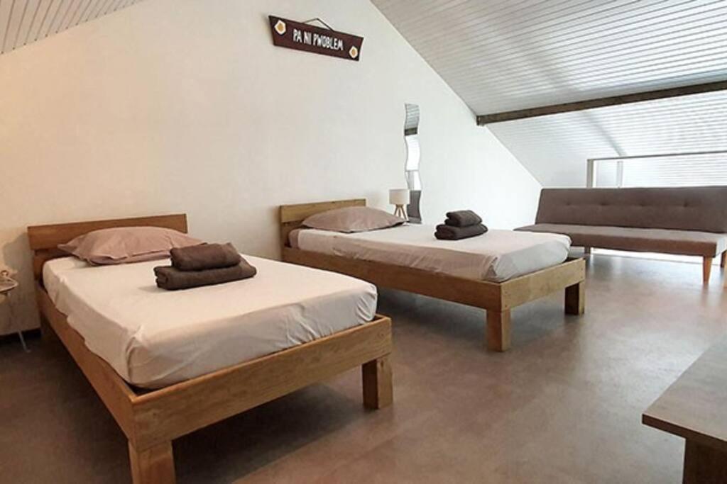 Ti Caraibes, Appartement T3 Atypique, Vue Mer, Piscine Et Proche Plage Les Trois-Ilets Eksteriør bilde