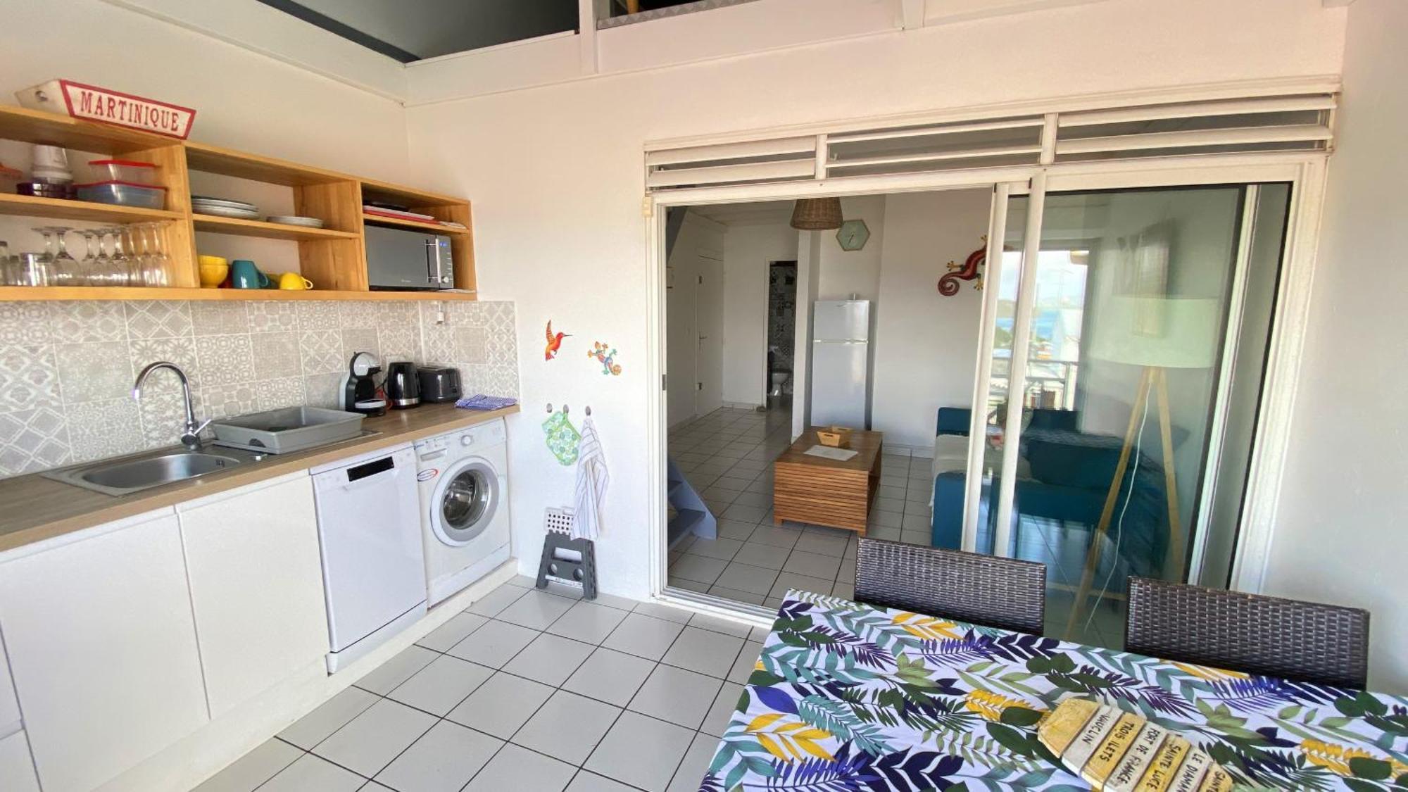 Ti Caraibes, Appartement T3 Atypique, Vue Mer, Piscine Et Proche Plage Les Trois-Ilets Eksteriør bilde