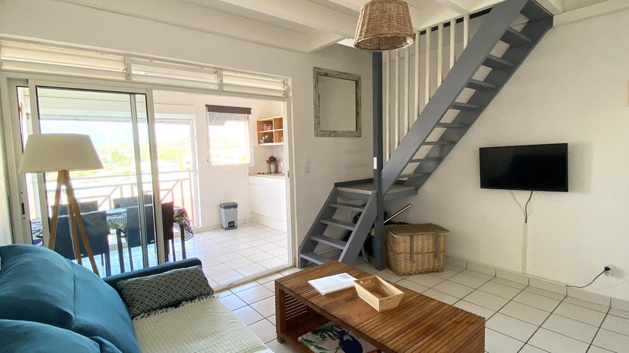 Ti Caraibes, Appartement T3 Atypique, Vue Mer, Piscine Et Proche Plage Les Trois-Ilets Eksteriør bilde